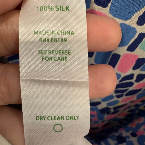 Lilly Pulitzer Sleeveless Zeta In Tic Tac Tile Tank Womens XS - Picture 6 of 6